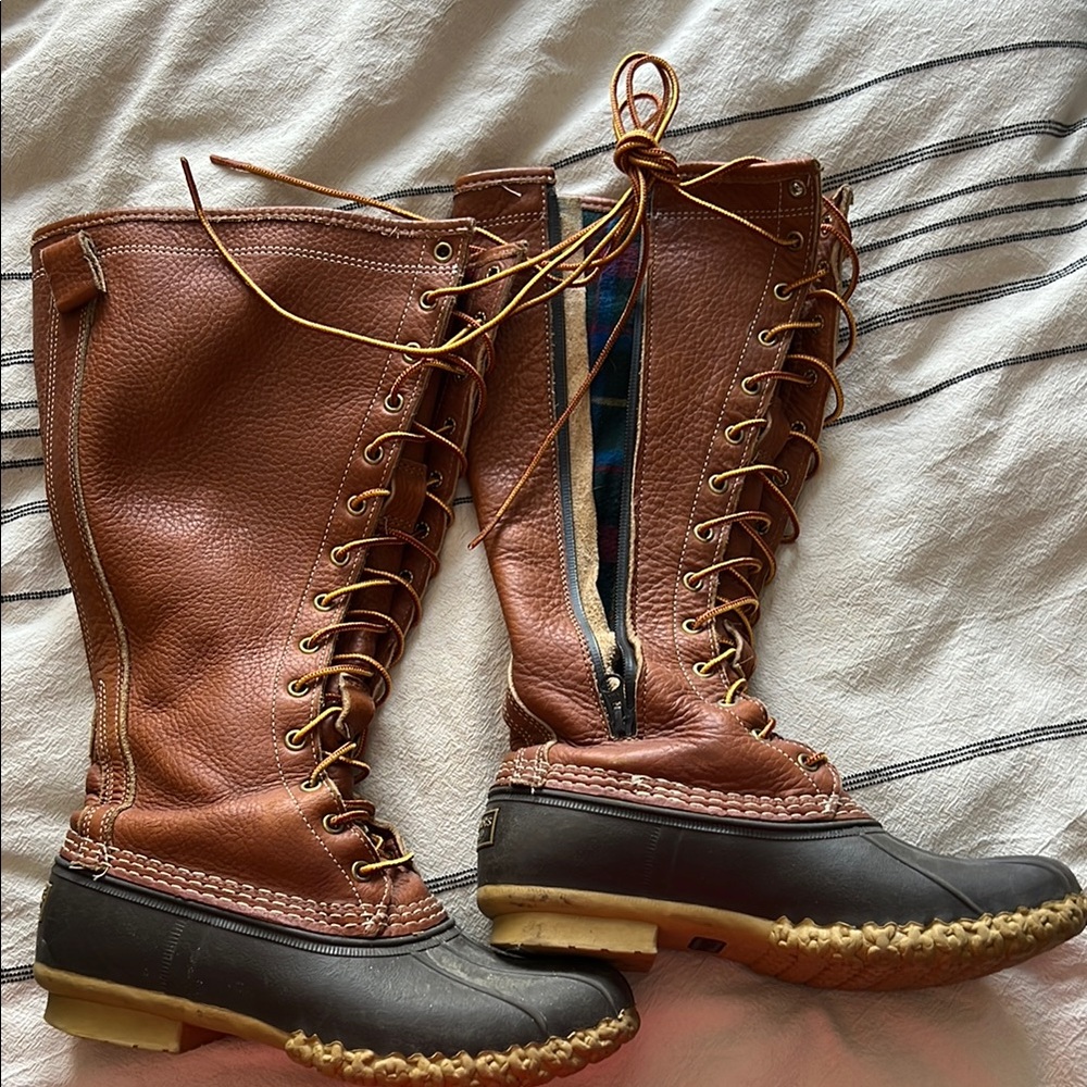 L.L.Bean Bean Boots, Flannel Lined 16”